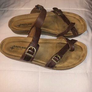 Eastland Tan and Brown Sandals